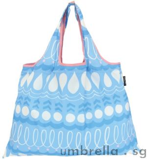 Shizuku Light Blue Droplets Shopping Bag