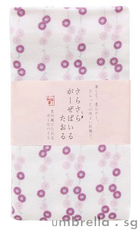 Japan Wafuka Floral Face Towel