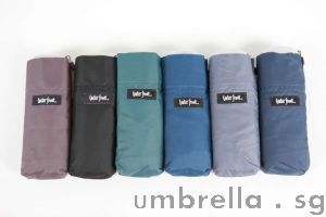Waterfront Compact Folding Umbrella Plain Colours